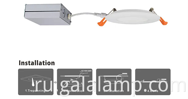 Гладкий 12 Вт. Потолочный потолочный свет для современных интерьеров